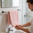 thumbnail image 2 of JOGZMZ Embroidered Hotel Style Towel Thick Soft Absorbent Cotton Face Hand Towel for Bathroom Spa Travel, 2 of 6