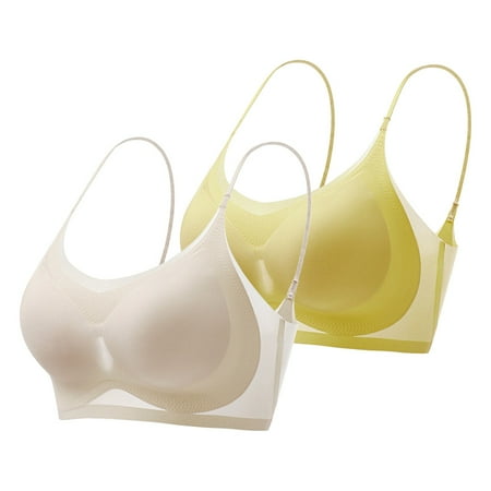

TWIFER Women bra Women s Comfortable Sexy Ultra Thin Silk Beautiful Back Seamless Anti Sagging Sports Bra