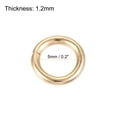 thumbnail image 2 of Unique Bargains 5mm Metal O Rings Non-Welded for Straps Bags Belts DIY Gold Tone 50pcs, 2 of 5