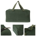 thumbnail image 5 of Yardwe Heavy Duty Canvas Tools Tote Bag Scratch Resistant Green for Storage Use, 5 of 9