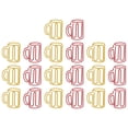 thumbnail image 1 of Miangastore 20Pcs -shaped Paper Clips Binder Clips Push-pins for Home (Assorted Color), 1 of 8