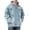 Blue, variant on Turilly Hoodies Men Denim Hoodie Long Sleeve Casual Hooded Jacket With Front Pocket