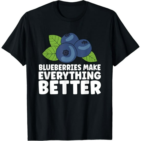 men and women can wear,Blueberries Apparel Fruit Lover for A Blueberry Themed Party T-Shirt