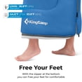 thumbnail image 3 of KingCamp Camping Sleeping Bag for Adults, 3-Season Portable Sleeping Bags, Lightweight Single Sleeping Bag  for Backpacking,  Hiking (Blue) 3.09 lbs, 3 of 9