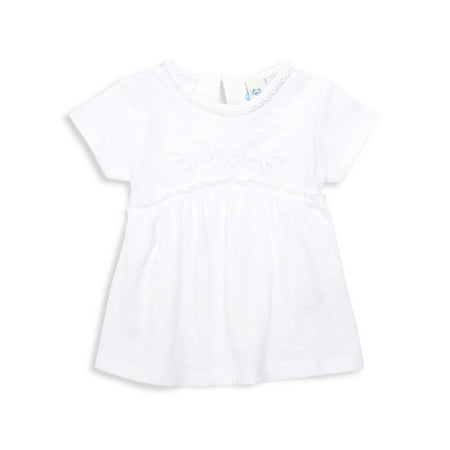 Baby Girl's Floral Embroidered Cotton Dress