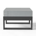 thumbnail image 5 of WestinTrends Montara Outdoor HDPE Patio Ottoman with Waterproof Olefin Cushions, Gray/Light Gray, 5 of 15