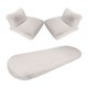 thumbnail image 2 of 5 Sets Car Front Seat Cushion Soft Warm Faux Winter Auto Seat Cover Plush Vehicle Seat Protector Pad With Non-Slip Backing Car Accessories, 2 of 5