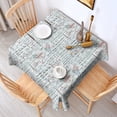 thumbnail image 2 of Math Equations Grid Formulas Pattern Square Tablecloth,Waterproof Square Table Cover,Wipeable Spillproof Washable Table Cover for Home Kitchen Party Decor 60"x60"(152x152cm), 2 of 6