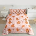 thumbnail image 2 of Castle Fairy Gingerbread Man 2pcs Bedding Comforter Set,Christmas Tree Twin Comforter Sets,Pink Brown Breathable Bedding Set,Luxury Child Bedroom Decor,Reversible, 2 of 8