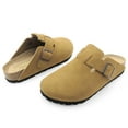 thumbnail image 5 of Lurnyet Women Slip On Suede Clogs with Buckle Closure Sandal, 5 of 7
