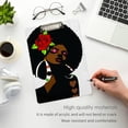 thumbnail image 5 of FMSHPON Black Woman Clipboard Hardboard Wood Nursing Clip Board and Pull for Standard A4 Letter 13x9 inches, 5 of 7