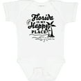 thumbnail image 3 of Inktastic Florida is My Happy Place with Palm Trees Boys or Girls Baby Bodysuit, 3 of 5
