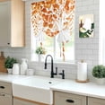 thumbnail image 5 of Orange Eucalyptus Leaves Tie Up Curtains for Windows, Adjustable Balloon Window Shades, Spring Summer Botanical Kitchen Window Treatments Farmhouse Short Curtains with Rod Pocket 42"x45", 5 of 8