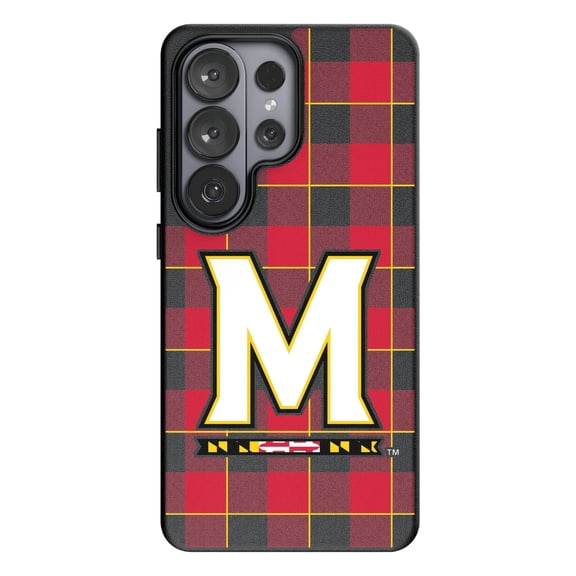 Keyscaper Maryland Terrapins Plaid Galaxy Magnetic Bump Case