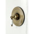 thumbnail image 3 of Kingston Brass KB6333PL Demure Single-Handle Pressure Balanced Tub and Shower Faucet, Antique Brass, 3 of 7