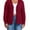 04Wine Red, variant on Plus Size Cardigan for Women Open Front Button V-Neck Long Sleeve Ribbed Wave Edges Lightweight Sweaters