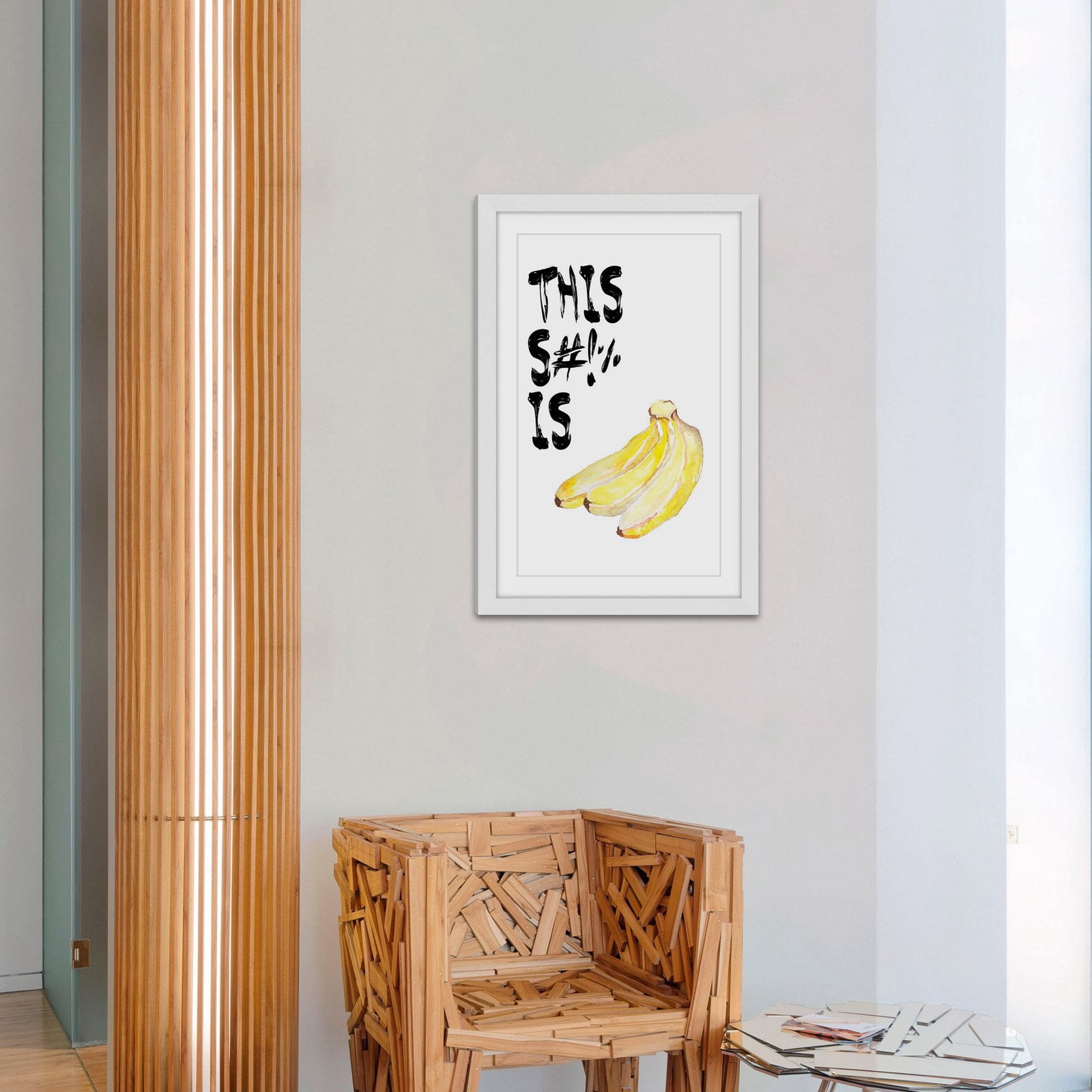 Marmont Hill "Bananas" by Diana Alcala Framed Painting Print