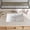 white, variant on HOROW 20" x 15" Black Ceramic Undermount Bathroom Sink, Rectangular Basin with Overflow Hole for Vanity