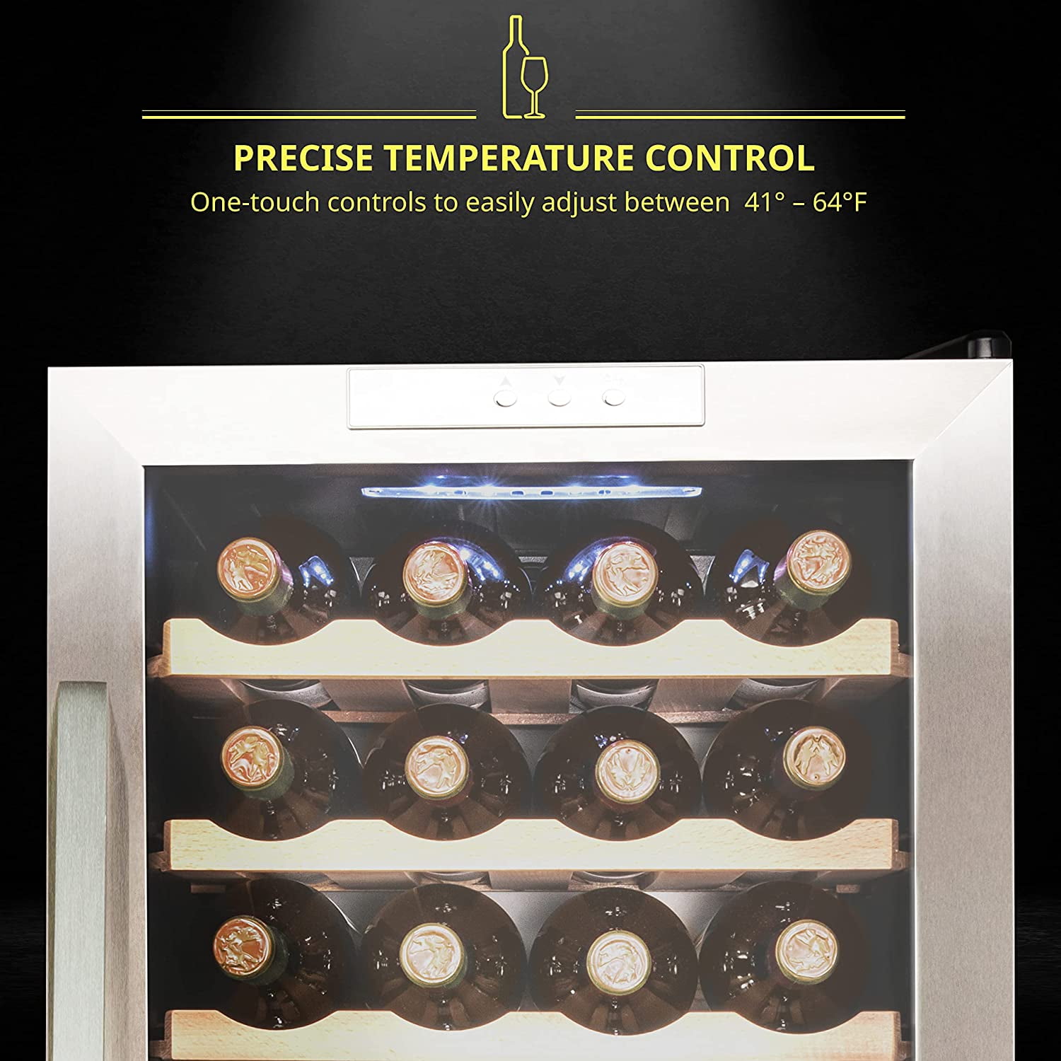 Schmecke 24 Bottle Wine Cooler – Elegant Storage, Precise Cooling, and Timeless Style
