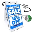 thumbnail image 2 of Holiday Sale 5 Percent Off (24" X 36") Standard A-Frame Signicade, Includes Decal Applied To Stand, 2 of 4
