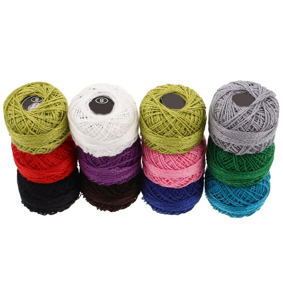 PTOOTP 12Pcs Embroidery Sets For Crafting Creative Projects With Vibrant Designs And Assorted Colors