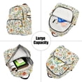 thumbnail image 5 of FORMRS Mini Backpack Purse for Women Quilted Travel Daypack Casual Shoulder Bag, Watercolor Wildflowers Pattern, 5 of 7