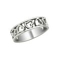 thumbnail image 2 of Gem & Harmony 14K White Gold Heart Promise Ring Band for Women, 2 of 5