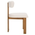 thumbnail image 5 of Safavieh Calamo Modern Wood and Fabric Dining Side Chairs, White / Walnut (Set of 2), 5 of 8