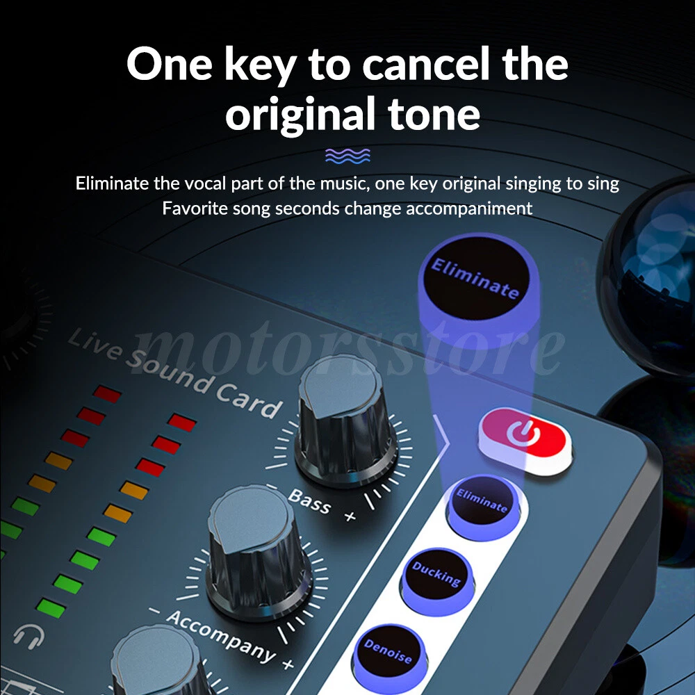 Complete Home Studio Recording Kit Mixer Condenser Microphones for Music Podcast