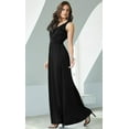 thumbnail image 2 of Womens Long Sleeveless Flowy Bridesmaid Cocktail Evening Gown Maxi Dress, 2 of 5