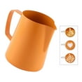 thumbnail image 2 of Jarra de acero inoxidable para espumar leche, capuchino, café, etc. naranja, 2 of 6