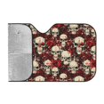 thumbnail image 2 of ZICANCN Car Sun Shades Front Windshield, Occult Blood Skulls Automotive Front Window Sun Shield Visor, Medium Size, 2 of 9