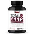 thumbnail image 4 of Force Factor Total Beets, Beet Root Capsule Alternative with Beetroot Powder for Heart Health, Blood Pressure, Circulation & Nitric Oxide, 120 Tablets, 4 of 12