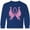 Royal Bue, variant on Inktastic Breast Cancer Awareness with Butterfly Ribbon Words Long Sleeve Youth T-Shirt