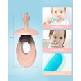 thumbnail image 1 of Graflsoa Soft Silicone Baby Toothbrush with Teether, Anti-Swallow Guard, and Storage Case - Pink Princess Design for Infant Oral Care and Teething Relief, 1 of 6