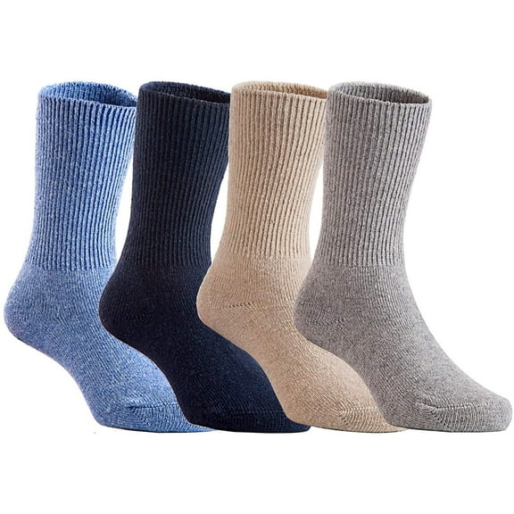 Lian LifeStyle Women's 5 Pairs Perfect Fit, Cozy, Cute, And Comfortable Wool Crew Socks With Wide Range Colors L1853 Size 6-9 (Assorted)