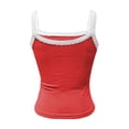 thumbnail image 4 of Bibifish Womens Tank Tops Lace Spaghetti Straps Summer Sleeveless Camisole Ribbed Slim Fit Everyday Layering Tops, 4 of 5