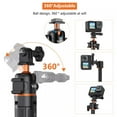 thumbnail image 3 of VRIG Mini Tripod Selfie Stick 2-in-1 Extendable 360° Adjustable for GoPro Camera, 3 of 10