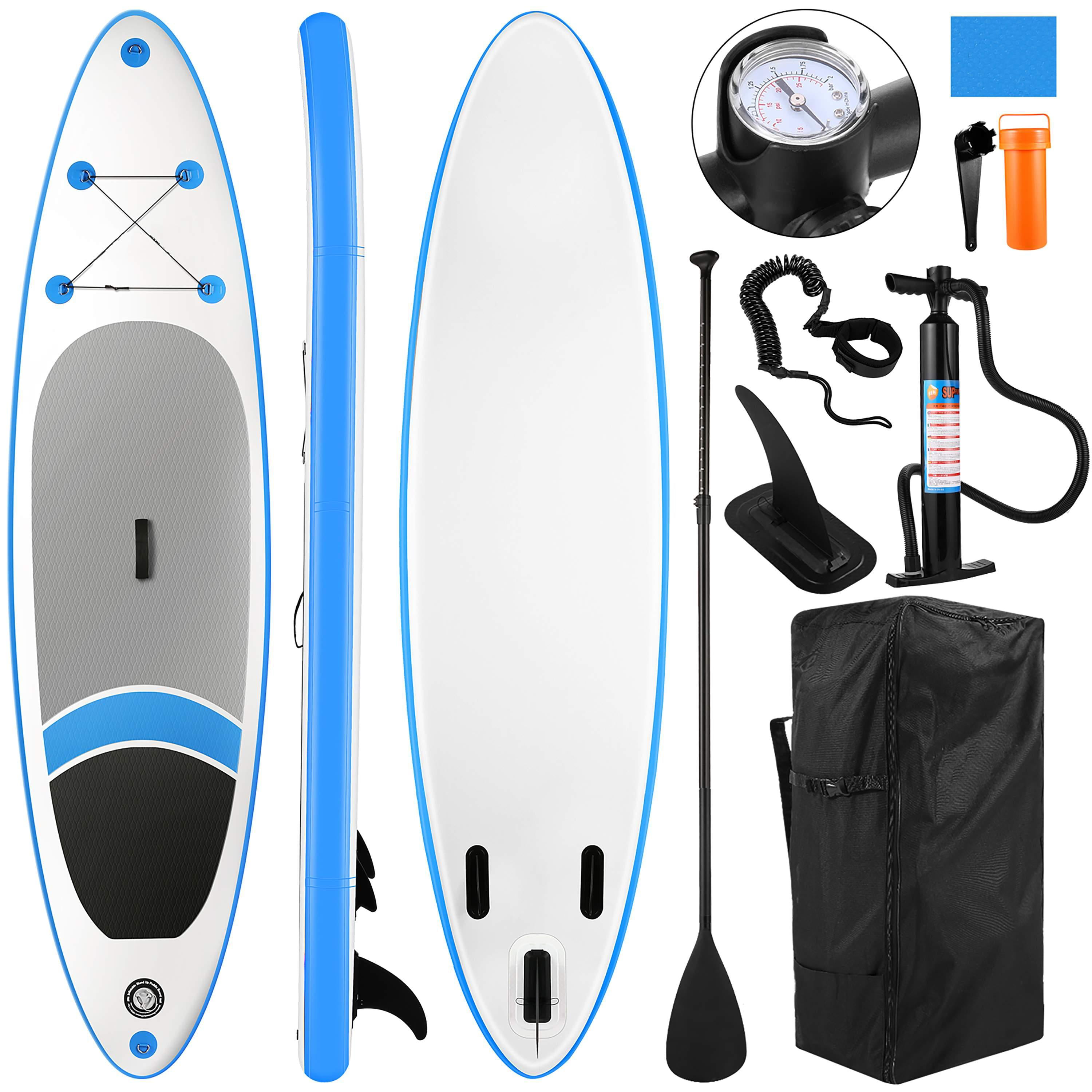 Paddle Board,Caroma 10‘/10‘6‘’Long Inflatable Stand Up Paddle Board Premium 6'' Thick ISUP with Backpack Non-Slip Deck Adjustable Paddle and Hand Pump,Safety Rope for Youth and Adult Leash 