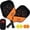 Orange and Black, variant on Pickleball Rebound Net Training Set, Lightweight Racket Set with Durable Fiber Surface and Honeycomb Core. Comes with 4 Paddles, Balls and Accessories, Perfect for Solo Practice, Family Play and Idea