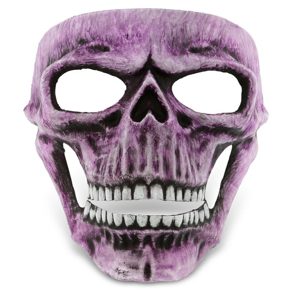 Attitude Studio Pink Skeleton Mask - Costume Skull Mask for Men and Women, Steampunk Inspired Full Face Mask Costume Accessory, Perfect for Halloween, Parties, Conventions, and Horror-Themed Events