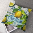 thumbnail image 7 of Italian lemon pillowcase, blue ceramic tile, lemon decoration, blue ceramic tile, lemon fruit, farmhouse, family gatherings, 1 set of 2 , various specifications, 7 of 7