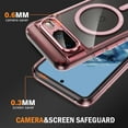 thumbnail image 6 of Magnetic for Google Pixel 8 Case, [Fit for MagSafe] [Never Yellowing] [Military Grade Rugged Durable Protection] Back Slim Clear Wireless Charging Shockproof Premium Phone Case,Pink, 6 of 7
