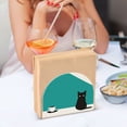 thumbnail image 3 of Yayeee Napkin Holder for Table Set of 2 Kitchen Paper Tissue Organization, Black Cat and Coffee, 3 of 8