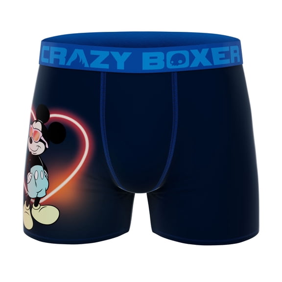CRAZYBOXER Disney Neon Love Men's Boxer Briefs