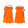 thumbnail image 2 of Niños Niños Natación Buceo Aletas de silicona Snorkel Gafas de buceo Máscara Snorkel Naranja, 2 of 8