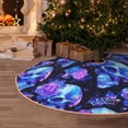 thumbnail image 5 of Sikiie cool crystal Skull flower Nativity Christmas Tree Skirt, Jesus Christian Winter Holiday Tree Mat Decoration(30-48IN), 5 of 6
