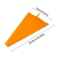thumbnail image 3 of FURNIX Orange Silicone Pastry Bags with hanging loop,Reusable Icing Piping Bags Baking Cookie Cake Decorating Pastry Bags,Large Cream Pastry Bags,Baking Dessert Piping Bag 17.72x11.02in, 3 of 6