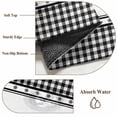 thumbnail image 6 of Navy Blue Rooster 2'x6' Runner Rugs for Hallway Kitchen Bedside Non Slip Washable, Vintage Farmhouse Black Plaid Entryway Rug Runners with Rubber Backing, Long Carpet Runner for Laundry Room, 6 of 8