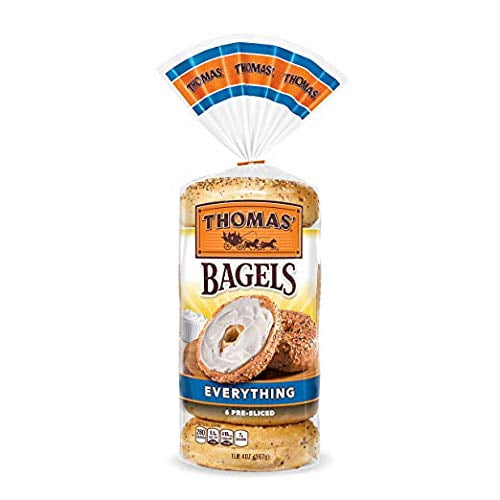 Thomas' Bagels - 2 Packs (Everything) - Walmart.com